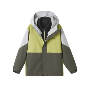 【4级防水 3合1外套】男童户外防风防水连帽风衣大码冬装2026新款