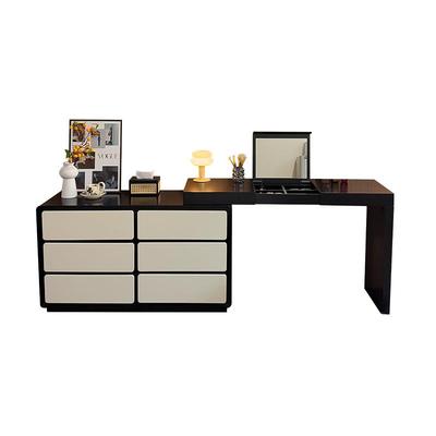 E家魅力奶油风梳妆台一体