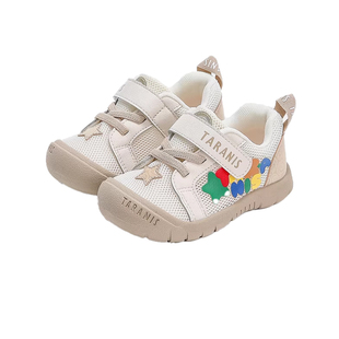 泰兰尼斯学步鞋春夏新款男宝宝鞋子网孔透气女童包头防踢机能鞋