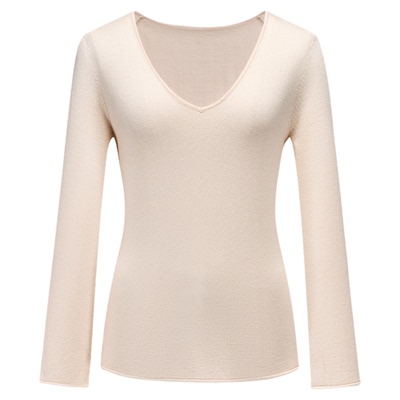 软绵羊毛2色针织打底衫T恤