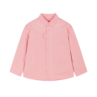 新款江南布衣童装长袖牛仔衬衫H型休闲舒适25秋男女童jnbybyjnby