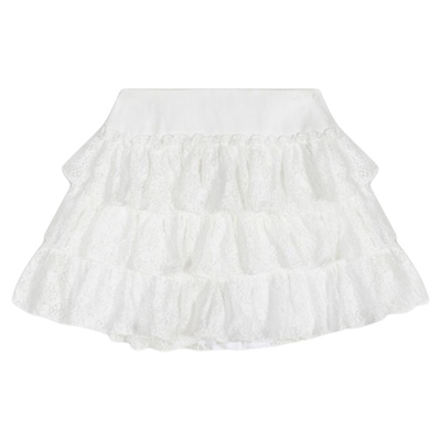 Heatherich裙子女2026夏季新款法式多层蕾丝木耳边半身短裙590759