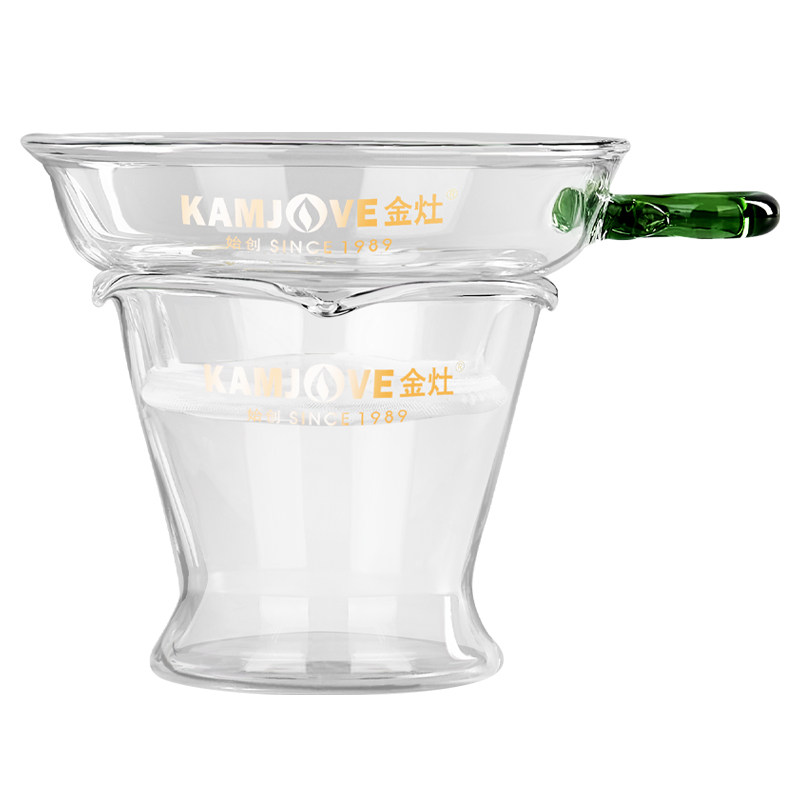 金灶玻璃公道杯茶滤泡茶神器