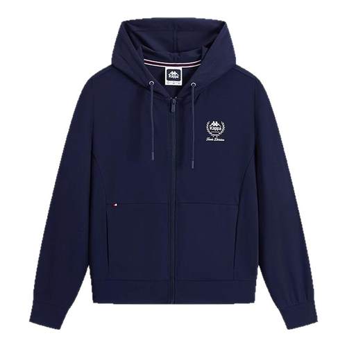 Kappa卡帕女装2025夏季新款运动休闲百搭针织连帽外套K0F42MK22