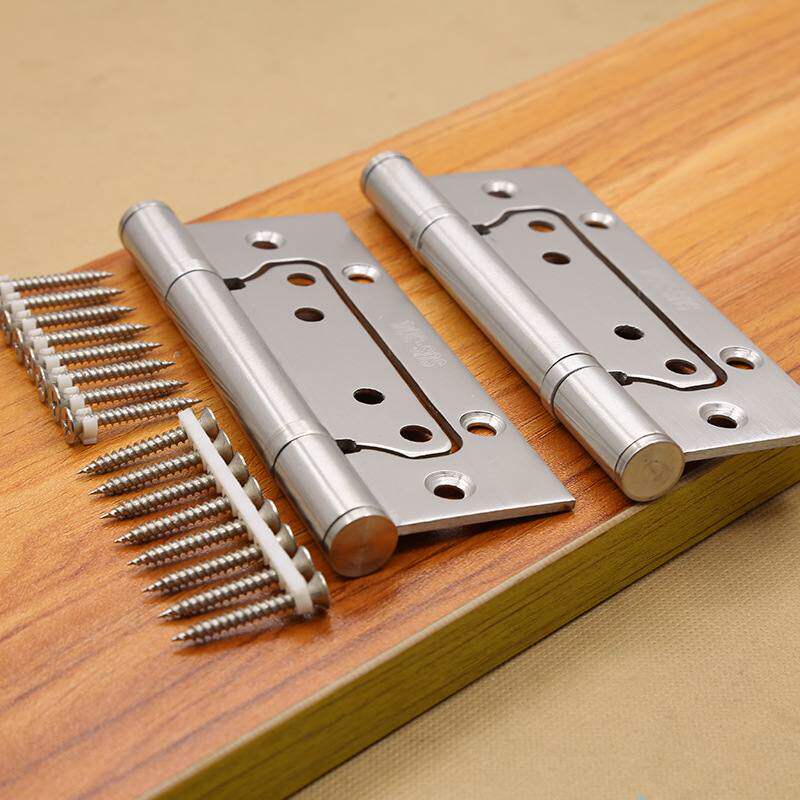 不绣钢子母合页缓冲静音折叠寸拉丝开槽工厂免43.0加厚直销活页