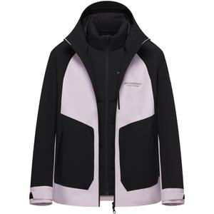 波司登奥莱百搭户外防风防雨拼接三合一外套冲锋衣鹅绒轻薄羽绒服