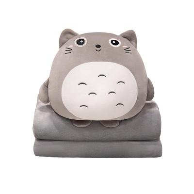 言小白抱枕被三合一可爱小毯子