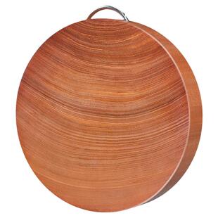 正宗黄金铁木砧板抗菌防霉家用整木切菜板案板刀粘板厨房圆形菜墩