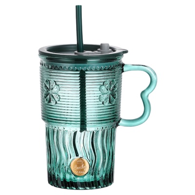 乐唯诗玻璃吸管杯便携式