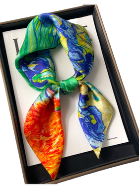 真丝大方巾女百搭春秋冬季脖子