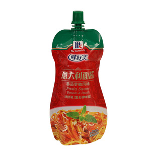 味好美意大利面酱番茄罗勒风味230g家用小包番茄肉酱披萨酱意粉酱