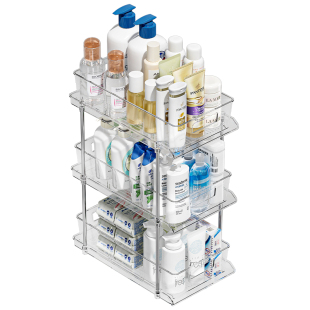 下水槽落地置物架卫生间橱柜抽屉拉篮洗手台整理神器分层收纳架子