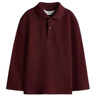 HM童装儿童男童Polo衫夏季拜年服红色内搭打底衫1302375