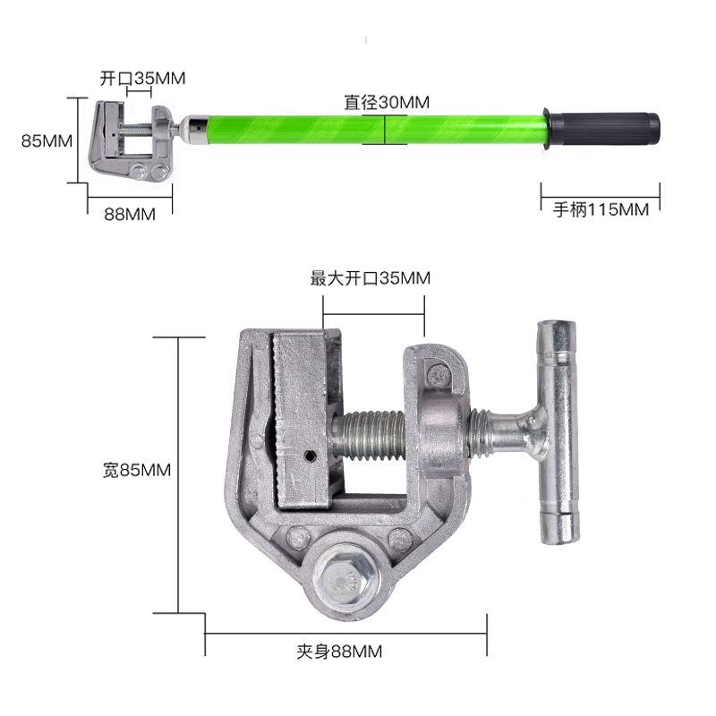 10kv高压接地线接地棒低压400V配电房黄绿双色软铜线接地针接地桩