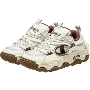 Champion冠军板鞋秋冬糕糕乐男女情侣休闲厚底增高面包鞋老爹鞋子