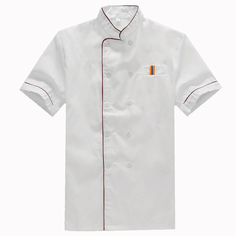 酒店厨师服工作服短袖夏装薄男女饭店食堂食品厂厨房后厨餐饮长袖