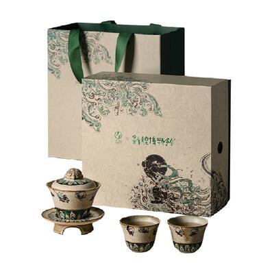 万仟堂敦煌联盟盖碗茶具套装
