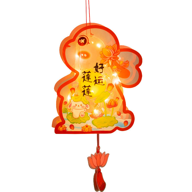 中秋PVC手提发光灯笼批发