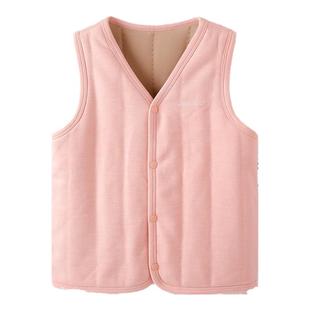 英氏儿童背心马甲秋冬季新款羊毛保暖男童女童内外穿加厚上衣坎肩