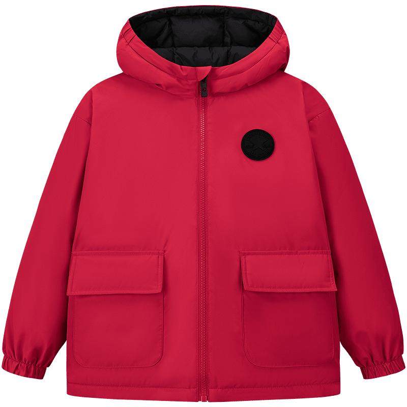 【双面穿】匡威童装男童羽绒服2025冬季新款保暖防风加厚外套时尚