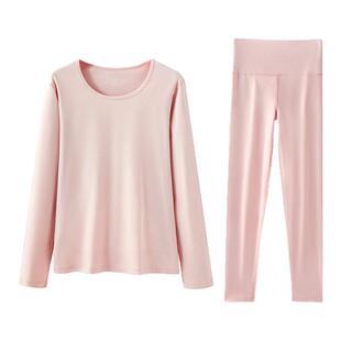 加厚280g暖舒绒纯棉保暖内衣7A抗菌男女秋衣秋裤套装A类全棉打底