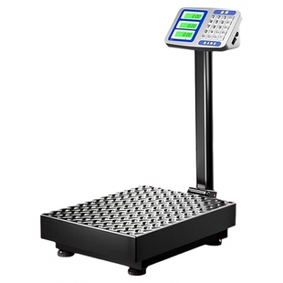 新款电子秤150公斤商用做生意100kg台秤家用折叠电子称重器