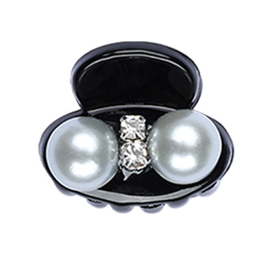 歌妮碎发刘海夹仿珍珠复古赫本风