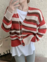 Красный кардиган, свитер