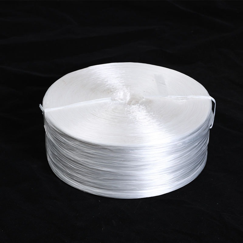 新款直销pp塑料绳子 尼龙草包装绳 25KG袋装撕裂膜捆扎绳尼龙绳