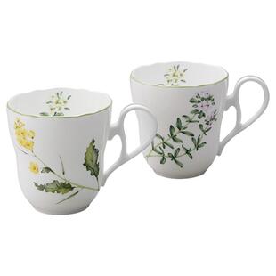 Noritake则武 ENGLISH HERBS骨瓷马克杯欧式牛奶杯家用大容量水杯