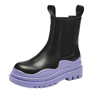 戈美其秋冬时尚厚底户外短靴女鞋时装鞋套筒靴子棉鞋断码清仓福袋