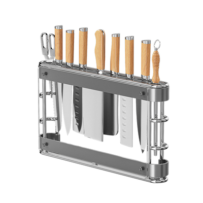 厨房壁挂式刀架置物架！易清洁