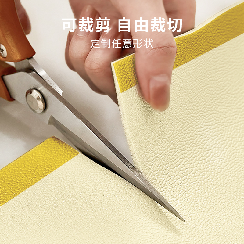 厨房地垫防滑防油可擦免洗专用脚垫防水耐脏家用皮革pvc地毯整铺