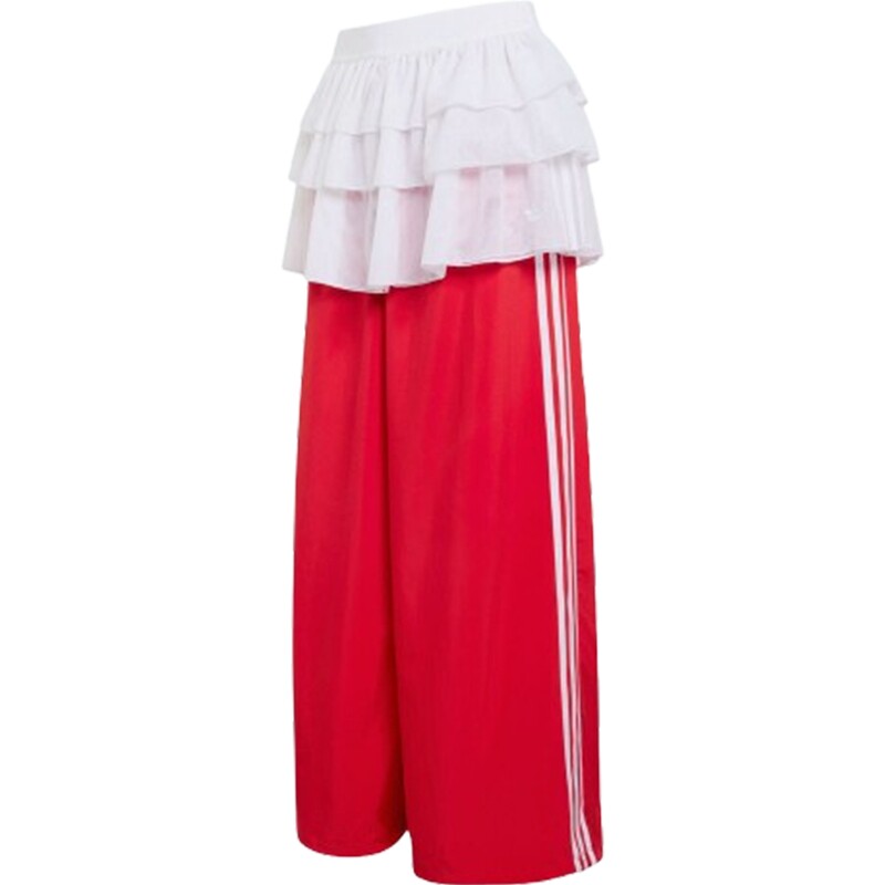 adidas阿迪达斯三叶草女子三条纹宽松阔腿裤休闲长裤KS1430