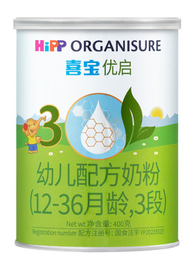HiPP喜宝优启有机奶粉3段400g6罐