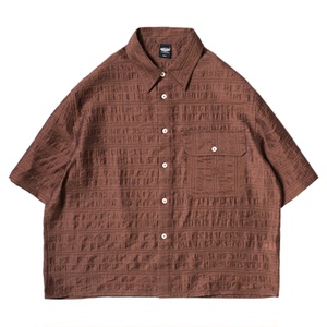 DAKYAM(达人) 2025S/S Cloudline Boxy Shirt 云纹正方形短款衬衫