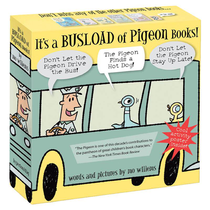 It's a Busload of Pigeon Books! 别让鸽子开巴士 3册精选礼盒装 Mo Willems