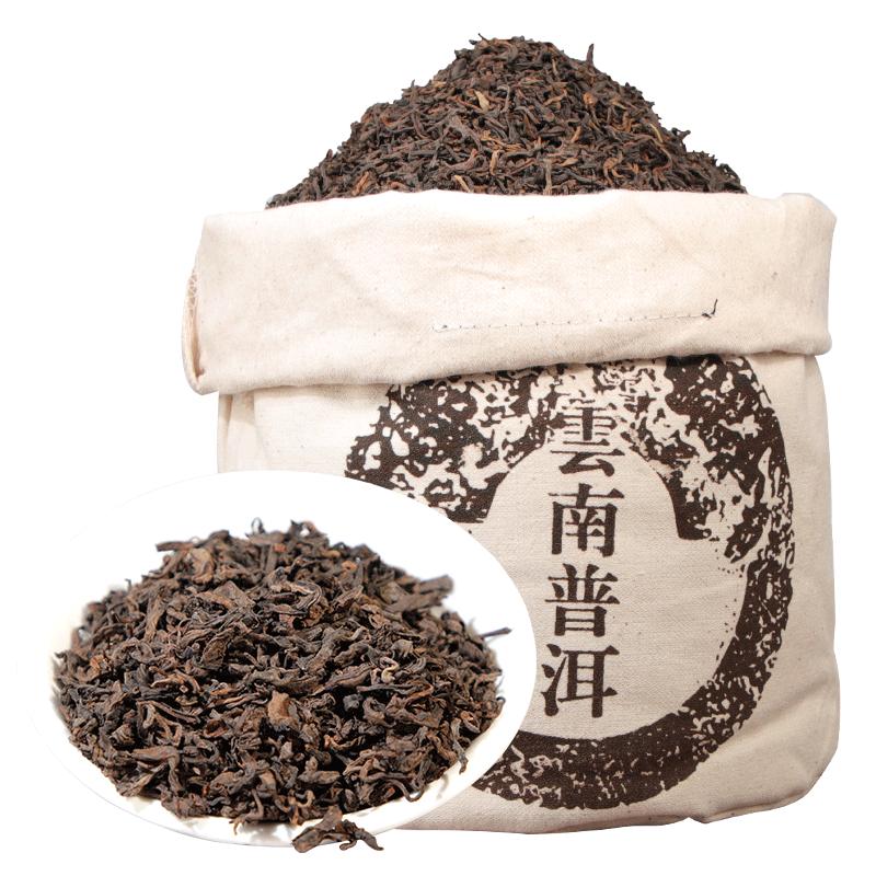十年云南勐海普洱茶熟茶散茶 散装1000g金芽10年陈香熟普茶叶