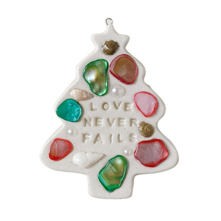 JINNYJIN|手工粘土贝壳冰箱贴挂饰信仰圣诞节生日定制礼物圣诞树