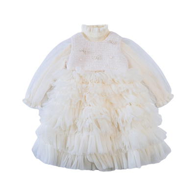 女童小香风公主裙超仙蓬蓬蛋糕裙