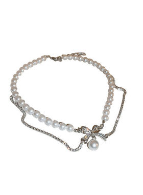 轻奢小众高级感碎银几两珍珠项链时尚百搭气质锁骨链网红同款颈链