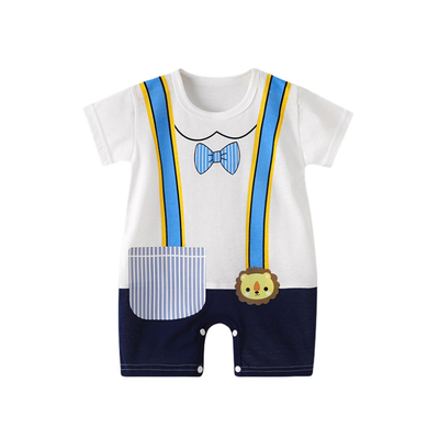 夏季婴幼儿薄款爬服男女童连体衣
