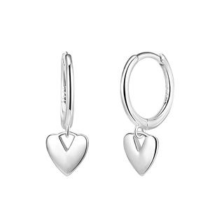 在暴雪时分赵今麦殷果同款爱心耳圈女2025新款耳环S925纯银针耳饰