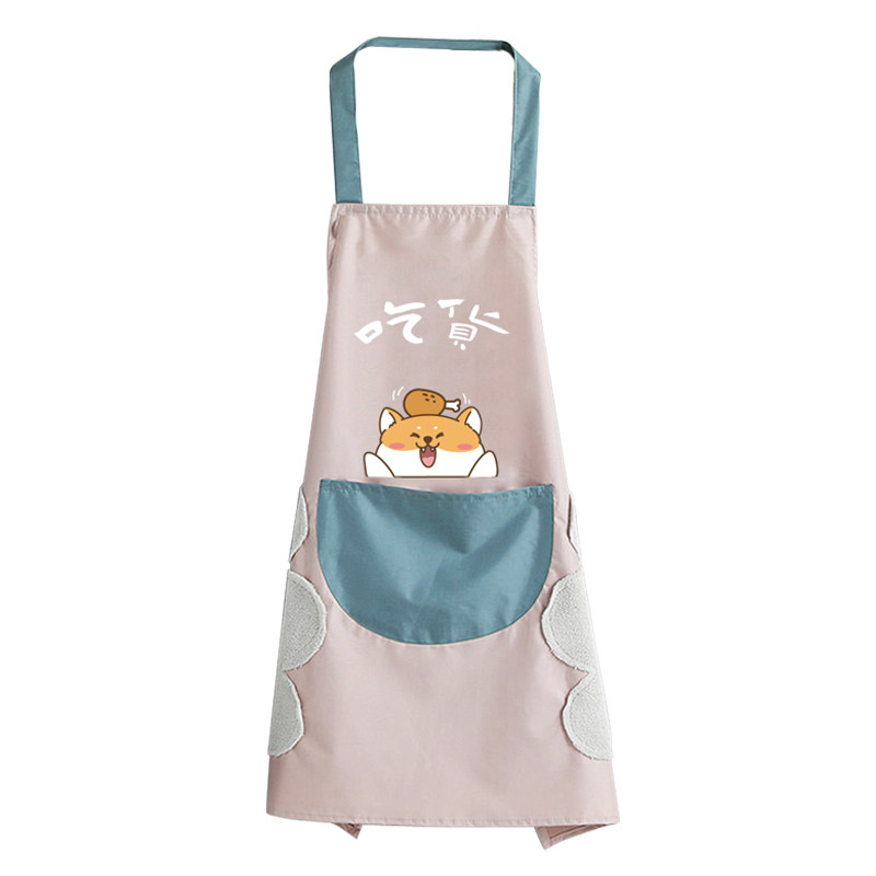 围裙厨房家用长袖罩衣男女防水防油做饭专用吃货厨神2025新款围腰