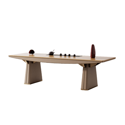 轻奢白蜡木茶桌别墅家用会客茶台