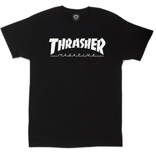 【美版基础款合辑】Thrasher Skate Mag Tee 基础字母火焰短袖T恤