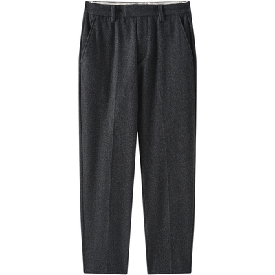 【托尼克罗斯同款】MOP冬季新款高级质感羊毛混纺男士锥形休闲裤