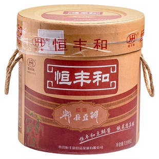 恒丰和四川郫县红油豆瓣酱饭店用正宗大桶装商用纸桶装川菜专用