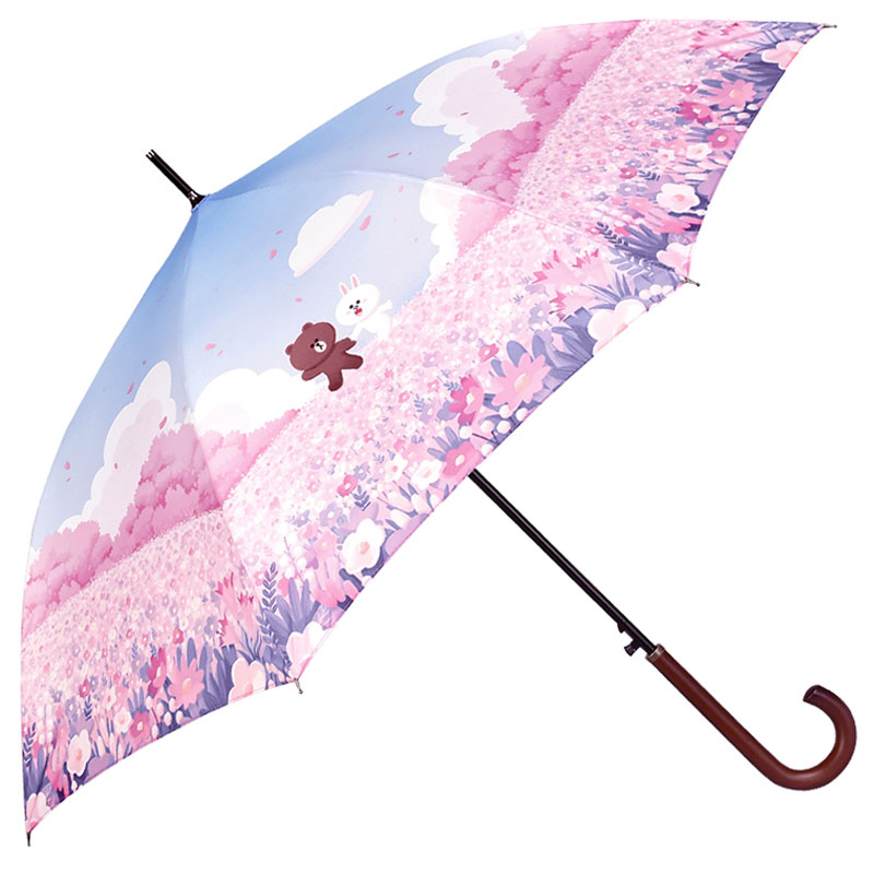monopoly布朗熊长柄伞遮阳晴雨伞