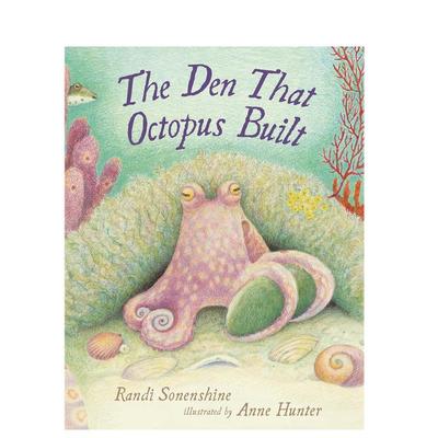 【预售】【动物栖息地】章鱼筑起的巢穴英文儿童绘本动物生态环保进口原版外版书精装3-6周岁【Animal Habitats】The Den That O